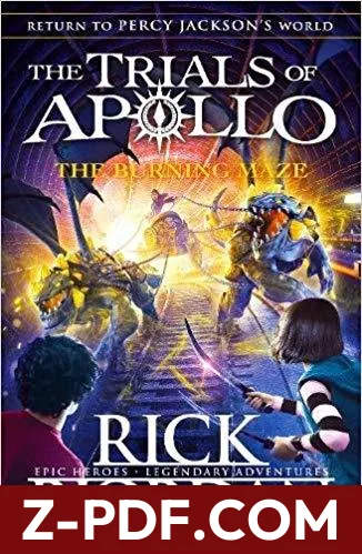 The Burning Maze by Rick Riordan book cover